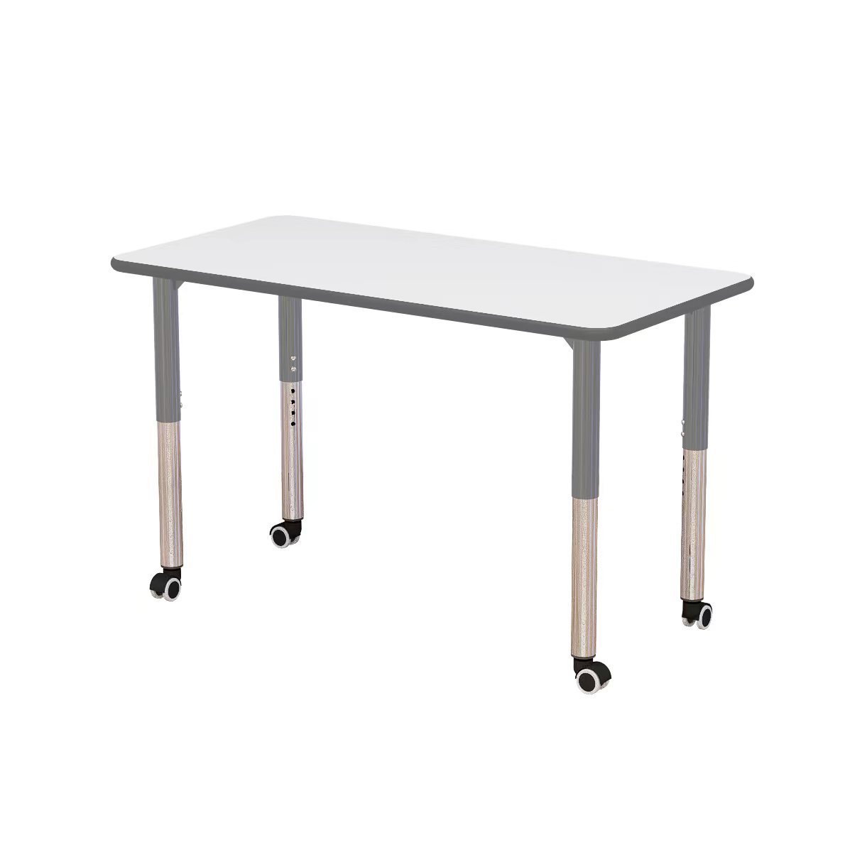 שולחן מחיק מתכוונן מלבן 120X60