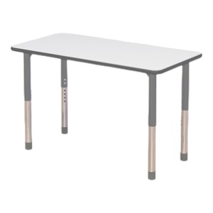 שולחן מחיק מתכוונן מלבן 120X60