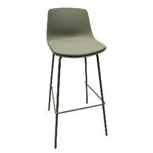 כיסא בר עם משענת וריפוד